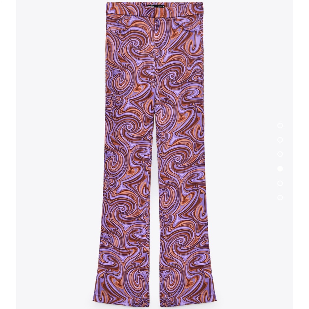 Zara print flair pants med - Picture 6 of 6